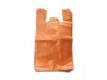 100 x Tragetaschen Plastiktüten Hemdchentragetaschen 14my Tüten 30x18x55cm Orange